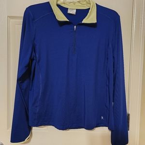 Danskin Now Women's long sleeve 1/4 zip activewear pullover shirt size XXL 2X 20